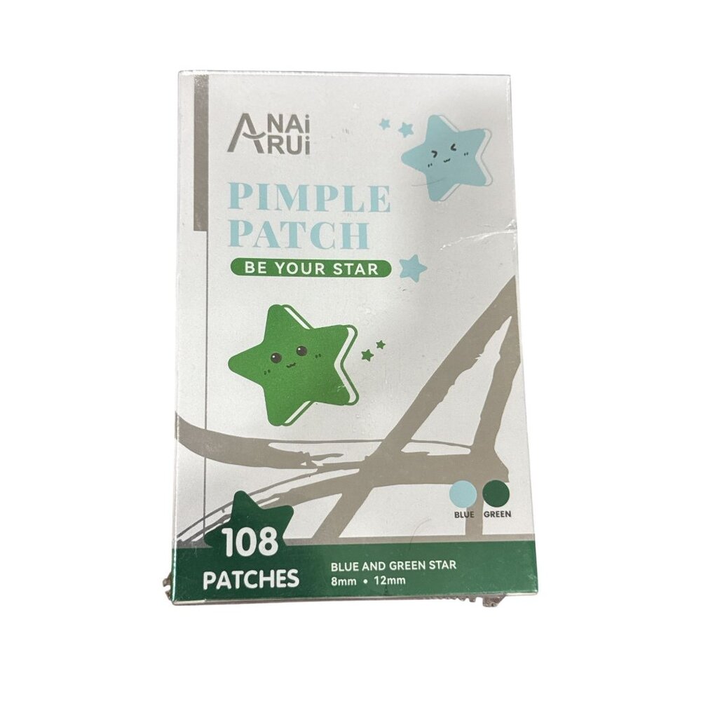 ANAI RUI Acne Patch Pimple Patch, Star-Shaped Pimple Patch, Hydrocolloid Acne St